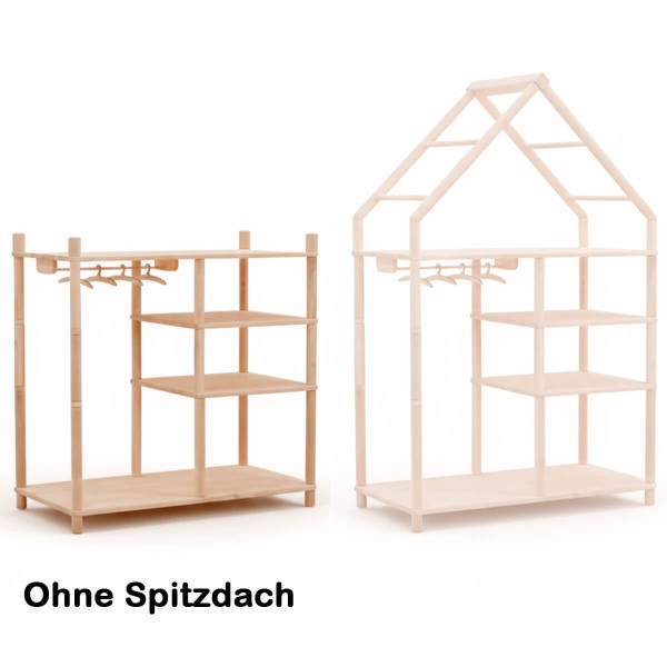 Kleiderschrank ohne Spitzdach